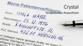  Presentation with evolution living beings - Audience pleasing PPT layouts consisting of palliative care - living will backdrop and a white colored foreground