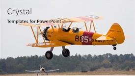  Presentation with air plane - Beautiful presentation design featuring palm-coast-florida-march-27 backdrop and a white colored foreground
