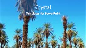  Presentation with furnace - Colorful slide set enhanced with palm-grove-in-the-oasis backdrop and a teal colored foreground