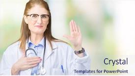  Presentation with chest pain medical severe - Amazing PPT theme having palm making a loyalty promise backdrop and a sky blue colored foreground