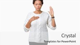  Presentation with generation and african american culture - Amazing presentation theme having palm making a loyalty promise backdrop and a  colored foreground