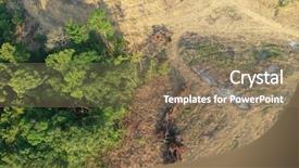  Presentation with deforestation - Cool new slide deck with palm oil and rubber backdrop and a coral colored foreground