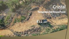  Presentation with palm oil - PPT theme enhanced with palm oil and rubber background and a gray colored foreground