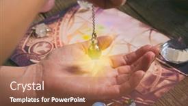  Presentation with palm - PPT theme with palm-reading-characterization-and-foretelling background and a coral colored foreground