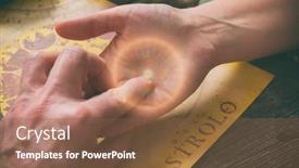  Presentation with palm - Colorful slides enhanced with palm-reading-characterization-and-foretelling backdrop and a tawny brown colored foreground