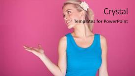  Presentation with pink retail - PPT theme featuring palm ready for the placement background and a  colored foreground