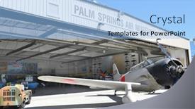  Presentation with hangar - Slide set with palm-springs-ca-march-24 background and a  colored foreground
