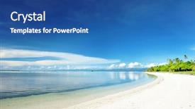  Presentation with philippines - Presentation design enhanced with palm tree deasert - beautiful uninhabited island at philippines background and a ocean colored foreground