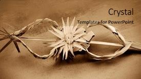  Presentation with palm sunday - Slide set consisting of palm typical on palm sunday background and a coral colored foreground