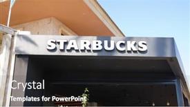  Presentation with starbucks - Presentation design consisting of palma-de-mallorca-spain-sept background and a black colored foreground