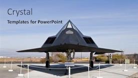  Presentation with stealth - PPT layouts with palmdale-california-december-27-retired background and a light blue colored foreground