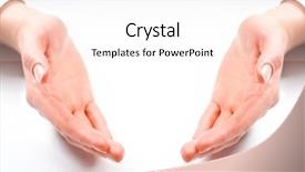  Presentation with health environment - Slides consisting of palms on a white background background and a white colored foreground