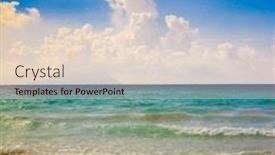  Presentation with dream - PPT layouts having palms panorama dream background and a lemonade colored foreground