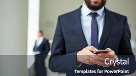  Presentation with close up of young girls - PPT layouts enhanced with palmtop - close-up of young businessman using background and a wine colored foreground