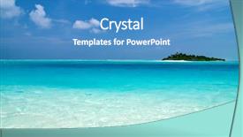  Presentation with fresh coconut juice decorated tropical - Beautiful presentation featuring palmtrees in the indian ocean backdrop and a teal colored foreground