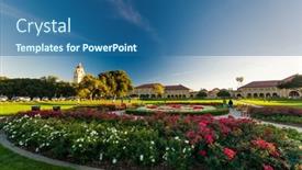  Presentation with stanford university - Presentation design enhanced with palo-alto-usa-oct-22 background and a ocean colored foreground