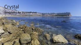  Presentation with coastal - Cool new slide deck with palos verdes estates area backdrop and a light blue colored foreground
