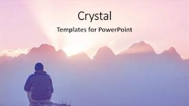  Presentation with central asia - Theme consisting of pamir tajikistan central asia background and a cream colored foreground