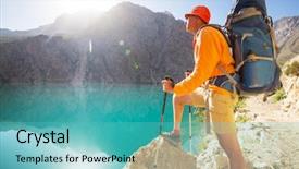  Presentation with central asia - Amazing PPT theme having pamir tajikistan central asia backdrop and a  colored foreground