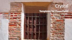  Presentation with granada - Presentation theme consisting of pampaneira church window at alpujarras background and a  colored foreground