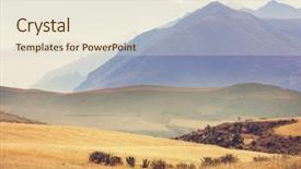  Presentation with america - Colorful slide deck enhanced with pampas landscapes in cordillera de backdrop and a sky blue colored foreground