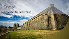  Presentation with spanish - Amazing presentation theme having pamplona-the-capital-of-navarra backdrop and a light gray colored foreground