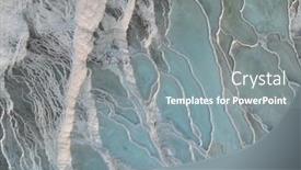  Presentation with clean water - Presentation design featuring pamukkale-travertines-cinematic-aerial-drone background and a gray colored foreground
