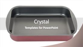  Presentation with baking cake - Slides having pan cake - baking sheet background and a  colored foreground