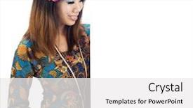  Presentation with traditional - Colorful slides enhanced with pan card - asian women with traditional kebaya backdrop and a white colored foreground