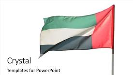  Presentation with arab - Presentation design consisting of pan card - flag of the united arab background and a white colored foreground