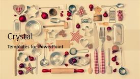  Presentation with vintage christmas - Presentation featuring pan card - vintage christmas background background and a coral colored foreground