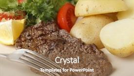  Presentation with minute - Cool new slide set with fire - background of dry chopped firewood backdrop and a gray colored foreground