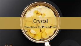  Presentation with electro magnetic induction - Colorful presentation enhanced with pan on the induction surface backdrop and a yellow colored foreground