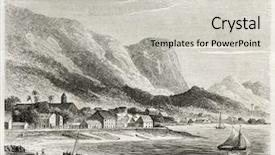  Presentation with old - Beautiful theme featuring panama bay old view created backdrop and a light gray colored foreground