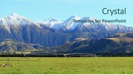  Presentation with new zealand - Slide deck consisting of panarama of great southern alpine background and a  colored foreground