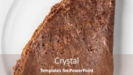  Presentation with pancake - Colorful slide set enhanced with pancake-on-the-white-plate backdrop and a tawny brown colored foreground