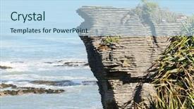  Presentation with new zealand - Colorful presentation enhanced with pancake rocks an interesting limestone backdrop and a  colored foreground