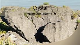  Presentation with pancake - Beautiful PPT theme featuring pancake rocks an interesting limestone backdrop and a  colored foreground