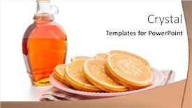  Presentation with syrup - PPT layouts having pancakes-and-maple-syrup and a white colored foreground