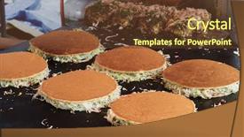 Presentation with tokyo - Audience pleasing presentation theme consisting of pancakes at a grill okonomiyaki backdrop and a tawny brown colored foreground