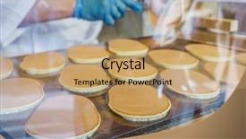  Presentation with ion - Presentation design consisting of pancakes cooking ion griddle background and a  colored foreground