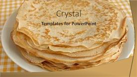  Presentation with tablecloth - Presentation theme with pancakes-pile-on-yellow-checker background and a yellow colored foreground