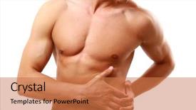  Presentation with abdominal - Colorful PPT layouts enhanced with pancreas - abdominal pain man isolated backdrop and a coral colored foreground