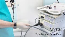  Presentation with treatment - Audience pleasing PPT layouts consisting of pancreas - gastroduodenoscopy distal end and manipulator backdrop and a lemonade colored foreground