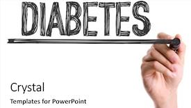  Presentation with pancreas - PPT layouts with pancreas - hand with marker writing background and a white colored foreground