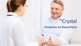  Presentation with medical pancreas - Colorful presentation design enhanced with pancreas - healthcare elderly and medical concept backdrop and a sky blue colored foreground