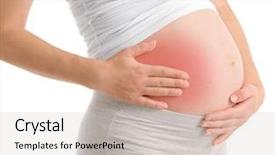  Presentation with abdominal - Slide deck with pancreas - pregnant woman with abdominal pain background and a light gray colored foreground