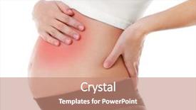  Presentation with abdominal - PPT layouts consisting of pancreas - pregnant woman with abdominal pain background and a coral colored foreground