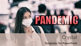  Presentation with china travel - Amazing PPT theme having pandemic-covid-19-coronavirus-title backdrop and a soft green colored foreground