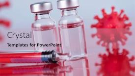  Presentation with medical virus - PPT theme consisting of pandemic-medical-health-virus-background background and a soft green colored foreground